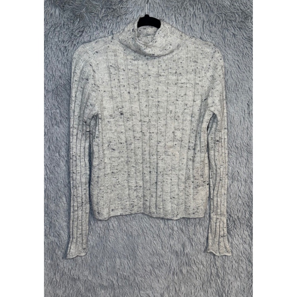 Madewell Turtleneck Sweater‎ Speckled Knit Ribbed Long Sleeve Size S